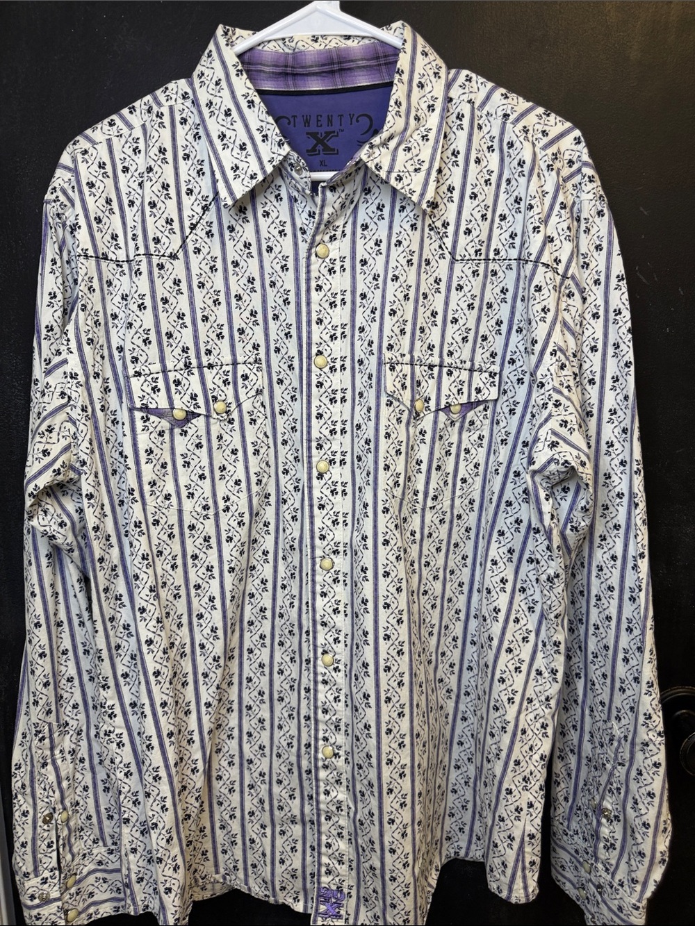 Wrangler 20X Shirt One Western Snap Shirt Floral XLT